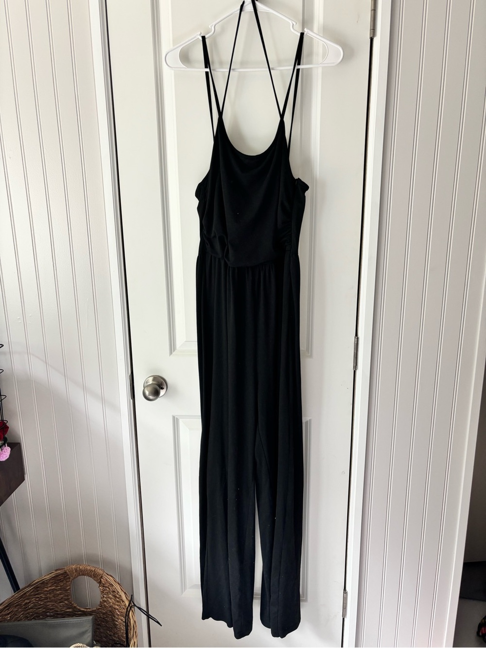 Black Women's Strappy Jumpsuit